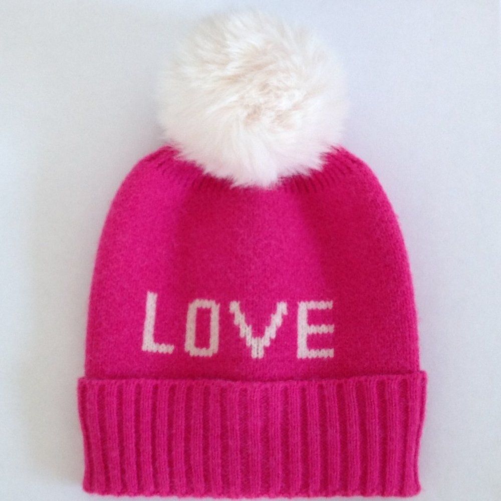 Do Everything In Love Beanie Barbiecore